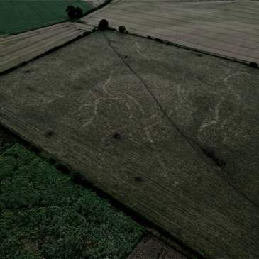 Cana Barn Henge, lying 15km southeast of the Thornborough henges