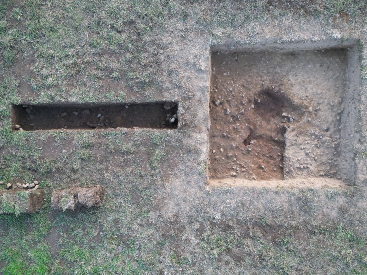 Test pit 9 and test pit 9a